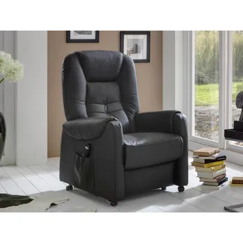 Křeslo HENDRIK BASIC kožené luxusní polohovací křeslo s 2-motorovou funkcí
