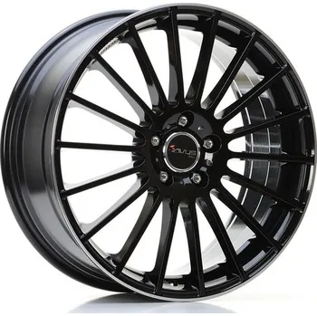 Auto-moto Alu kola AVUS RACING AC-M03 černé - leštěný límec 8x18" 5x112 ET35 66,6