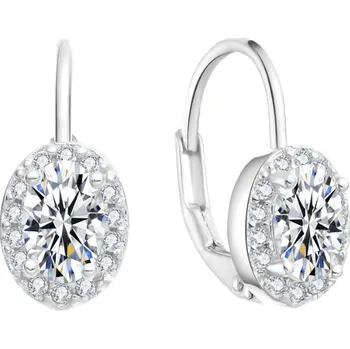 Náušnice Olivie Dětské stříbrné náušnice OVÁLEK 10017 Ag 925; ≤2,4 g.