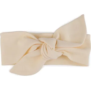 Čelenka AMÁLKA Bavlněná čelenka krémová - uzel Velikost: 74-86