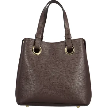 Dámská kožená kabelka tmavě hnědá - Delami Roseli hnědá