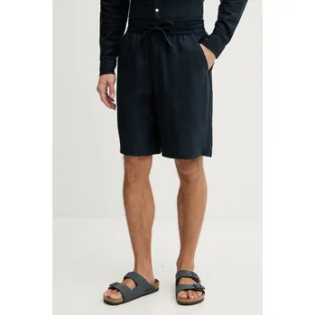 Guess šortky mužské se lnem F6GD01.WN202 námořnická modř 59X, vel. XXL