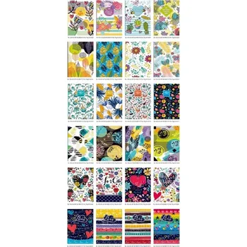 Zápisník Ozdobný zápisník 105x165 mm, 80 listů, linkovaný FRESH