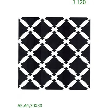 Plastová šablona pro malování - Strukturální vzory - Mřížka (J120) - A5 , Nelepící folie
