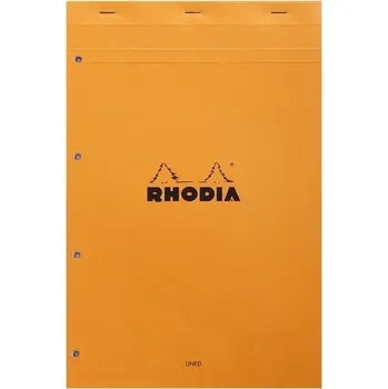 Blok Blok Rhodia N°20 A4+ 21x31,8 cm, linie, oranžový