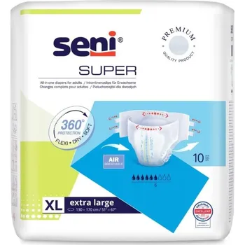 Seni Super absorpční plenkové kalhotky s lepítky XL, 10 ks