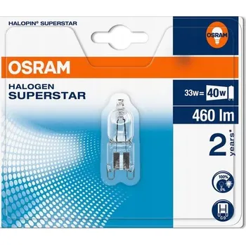 Žárovka OSRAM Halogenová žárovka Osram HALOPIN SUPERSTAR 33 W 240 V G9