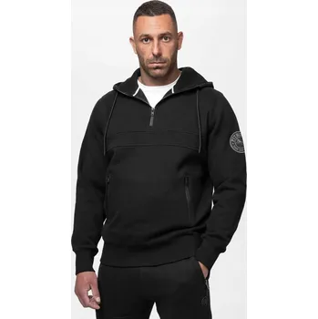 Pánská mikina Pánská mikina s kapucí Pitbull GIBSON na Poloviční Zip Klokanka Kapsy na Zip