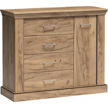 Komoda Komoda Jarstol 114 x 42 x 95,5 cm dub craft zlatý matný