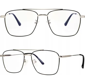 Sluneční brýle Theblogshop brýle bez dioptrií pilotky stříbrné