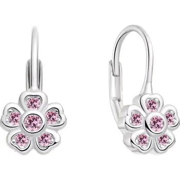 Náušnice Olivie Dětské stříbrné náušnice RŮŽIČKA 10012 Ag 925; ≤2,1 g.