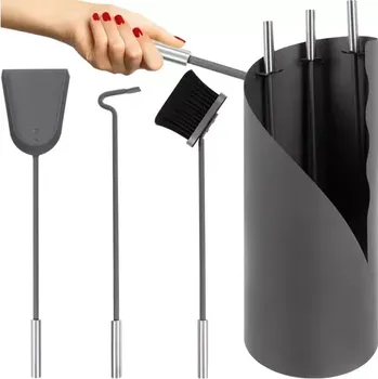 Krbové nářadí Nářadí ke krbu – designová sada 4 v 1