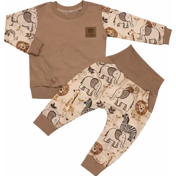 Tepláková souprava - Zvířátka savany (bez kapuce) Velikost: 62