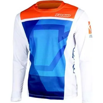 Moto dres YOKO Dětský motokrosový dres KISA modrý / oranžový - Velikost L