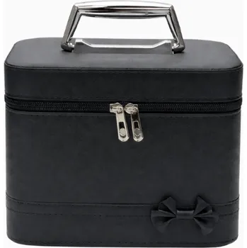 Kosmetická taška Top Choice Kosmetický kufřík příruční se zrcátkem - černý