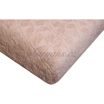 Prostěradlo Aaryans žakárové prostěradlo béžové Rozměry prostěradla: 90x200 cm