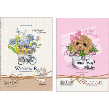 Kancelářský papír Umělecký papír A4/8K 200 g/m² + složka