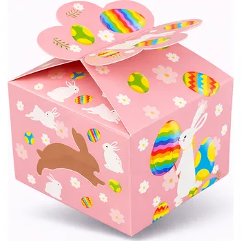 Krabička na výslužku Cake star Velikonoční krabička růžová 10x10x7,5cm