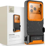 Tech-Protect Ipx8 Pro Univerzální potápěčské vodotěsné pouzdro černé/oranžové