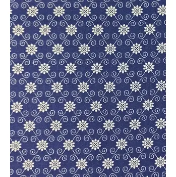 Bavlněná látka sedmikrásky mřížka modré plátno 142 cm | RTex