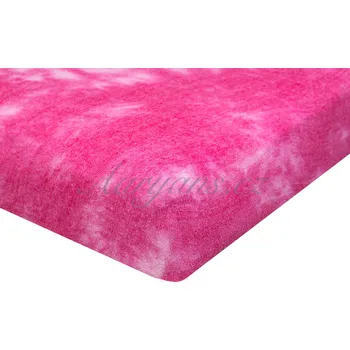 Prostěradlo Aaryans Batikované prostěradlo froté růžové Rozměry prostěradla: 180x200 cm