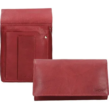 Peněženka Dámská peněženka kasírka s pouzdrem červená sada 51245 + 5167, Lagen
