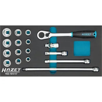 Gola hlavice Sada nástrčných klíčů HAZET 163-181/17