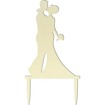 Svatební dekorace Svatební zápich novomanželů při polibku