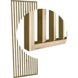 Lamelová dělící příčka na míru DUB ARTISAN - lamely s úhlem 55s - Šířka 108 cm (zabaleno do 3 balíků)