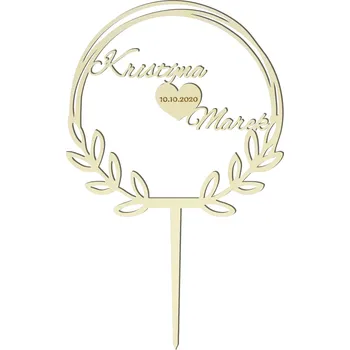 Svatební dekorace Výzdoba na svatbu - zápich se jmény