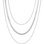 Victoria Filippi Stainless Steel Trojitý ocelový náhrdelník