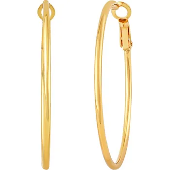 Šperk Pozlacené náušnice kruhy z chirurgické oceli - 5 cm KMM94572GP