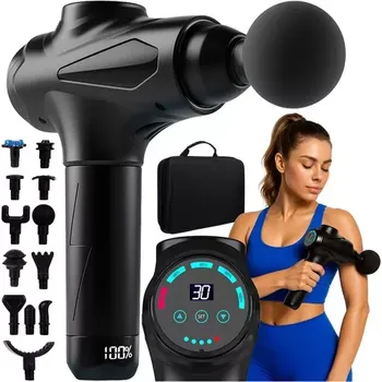 Masážní přístroj Masážní pistole na uvolnění svalů + 12 nástavců