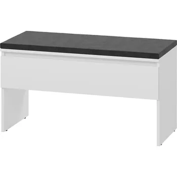 Čalouněná lavice Lenart Meble 92 x 50 x 40 cm bílá