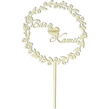 Svatební dekorace Zápich na svatební dort