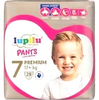 Plenkové kalhoty Plenky Plenkové Kalhotky Lupilu Premium Pants 7 / 17+ kg / 28 ks