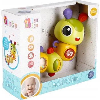 Hudební Housenka Bam Bam Chrastítko Kousátko