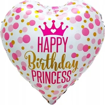 Balónek Foliový Balónek Happy Birthday Princess