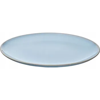 Talíř Mělký talíř na oběd 26 cm světle modrý kamenina IKEA FARGKLAR