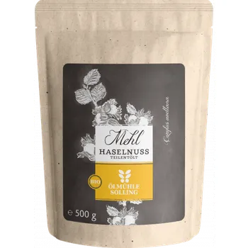 Anabolizér Ölmühle Solling BIO Mouka z lískových ořechů částečně odtučněná 500 g