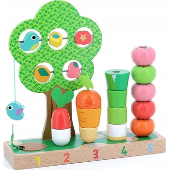 Dřevěná hračka Vilac Vzdělávací hra Učím se počítat zeleninu