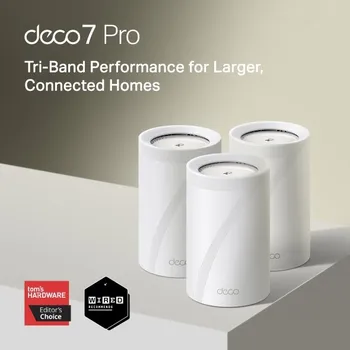 Počítačové příslušenství TP-Link Deco BE68(3-pack) WiFi7 Mesh(BE14000,2,4GHz/5GHz/6GHz,1x10GbELAN/WAN,1x2,5GbELAN/WAN,1xGbELAN/WAN,1xUSB3.0)