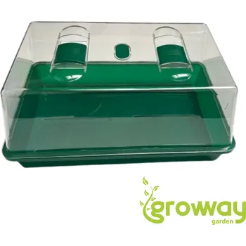 Příslušenství pro skleník Plastový skleník s ventilací – 38 × 25 × 19 cm 1 ks