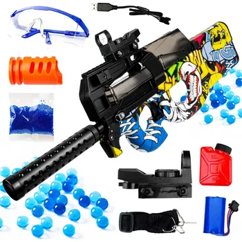 Evi P90 MP CS puška automatická gelová kuličková pistole CSGO pistole pro děti hračka