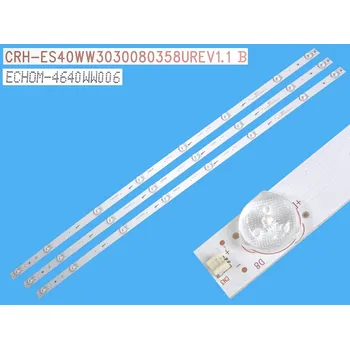 LED páska LED podsvit 782mm sada Thomson celkem 3 pásky / LED Backlight 8DLED, CRH-ES40WW3030080358UREV1.1B / ECHOM-4640WW006 Y150-M03-H-2 2161107B2C