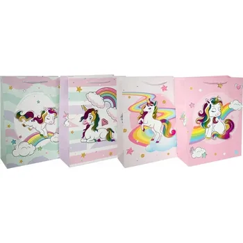Dárková taška Dárková Taška střední velikosti s nálepkami Jednorožci