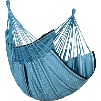 Závěsné křeslo Závěsné houpací křeslo La Siesta Cumbia Comfort Organic ke stojanu Udine bluezebra
