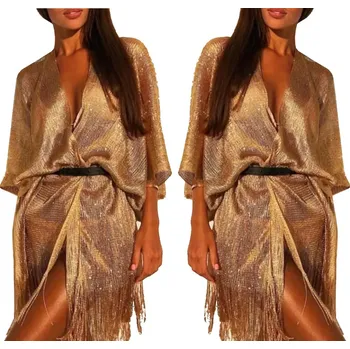 Dámské šaty Ležérní boho šaty SNM nad kolena, univerzální velikost