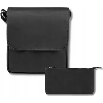 Kabelka Abruzzo kabelka přes rameno přírodní kůže černá