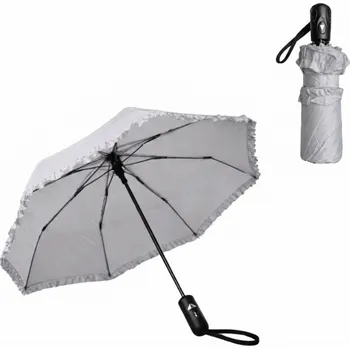 Deštník Skládací deštník NORVIA ⌀ 95 cm, světle šedý